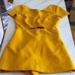 Zara gold cutout romper, size small.